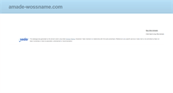 Desktop Screenshot of amade-wossname.com